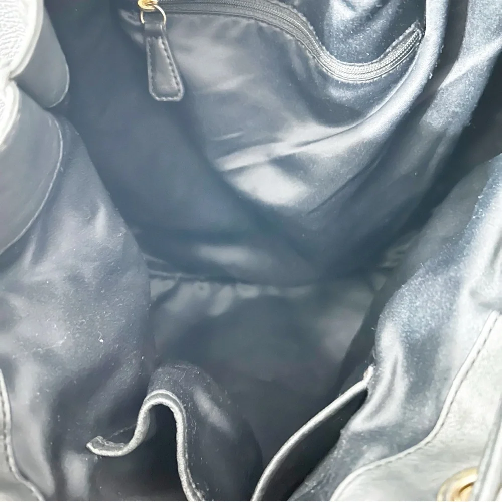 JUICY COUTURE Black Leather Sachel Handbag